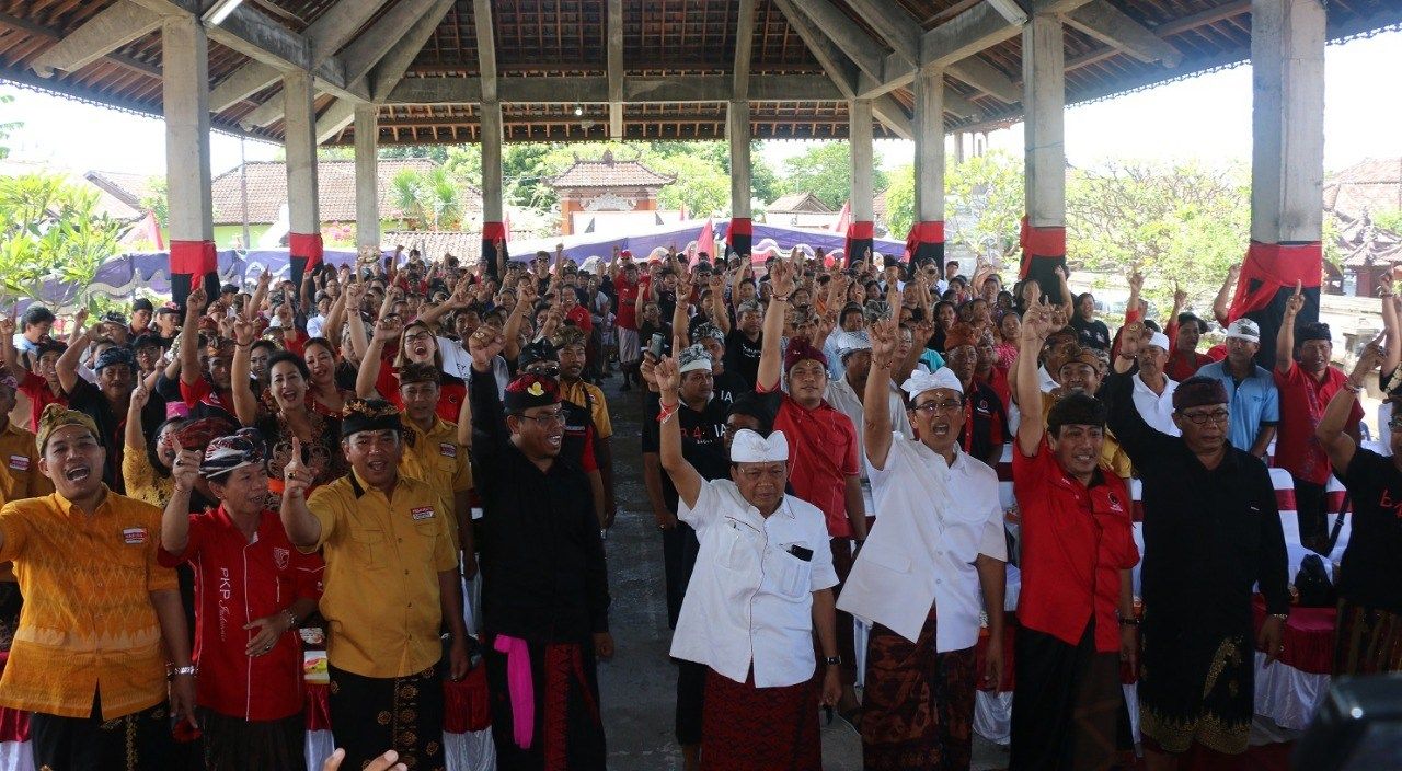 Masyarakat Gelgel Siap Menangkan Koster-Ace Dan BAGIA