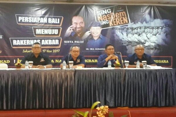 NasDem Target Masuk Parpol Tiga Besar Nasional dan Bali